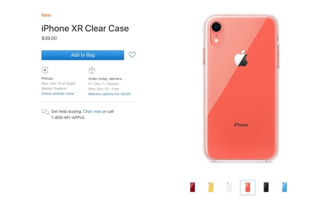 Apple Releases Clear Case for iPhone XR