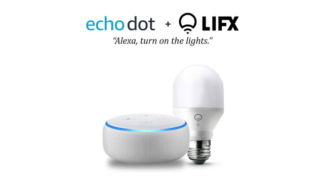 Get an Amazon Echo Dot and LIFX Smart Bulb for Just $34.99 [Deal]