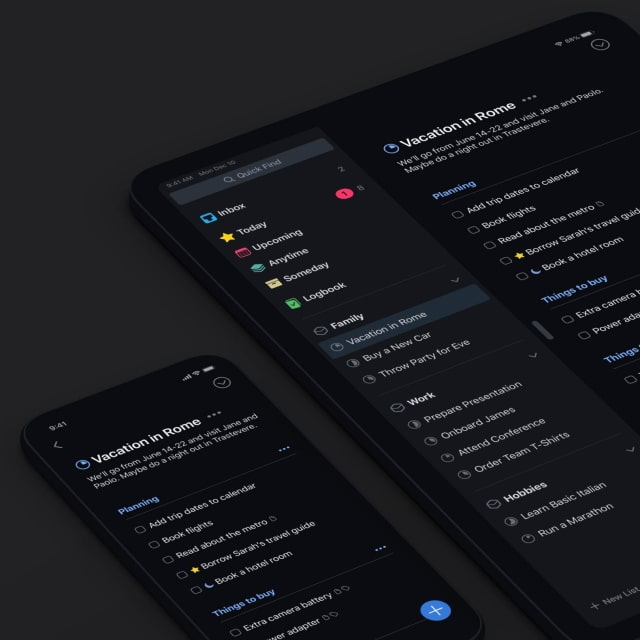 Things 3 Now Lets You Choose Between Light, Dark, and Black Mode