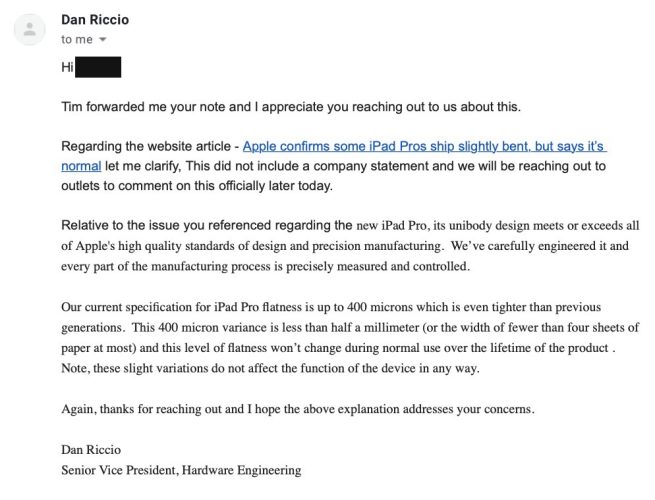 Apple SVP Says New iPad Pro is Flatter Than Ever