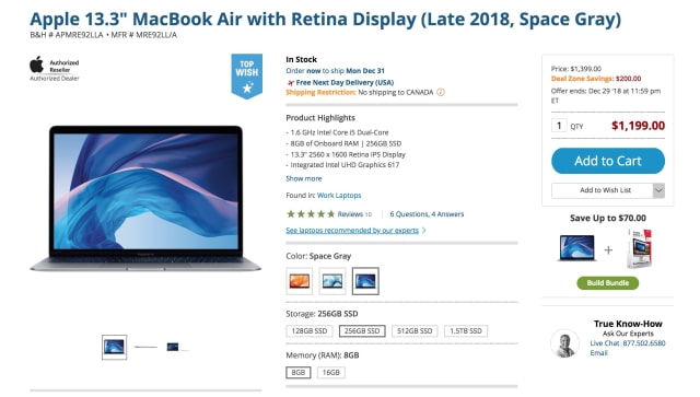 New 2018 MacBook Air On Sale for $200 Off [Deal]