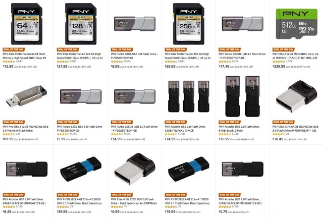 PNY USB Flash Drives and Memory Cards On Sale [Deal]