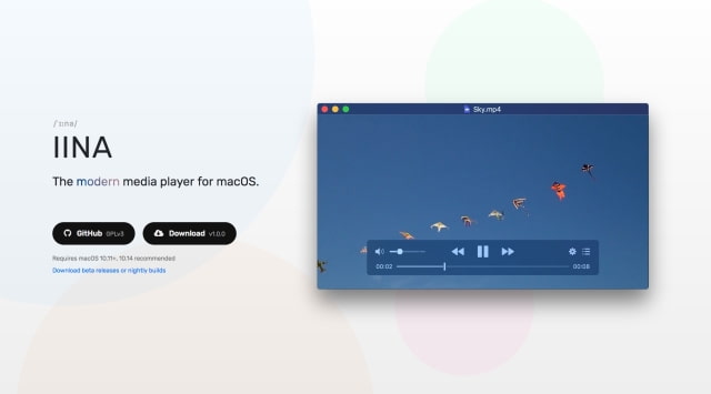 IINA Media Player Released for macOS