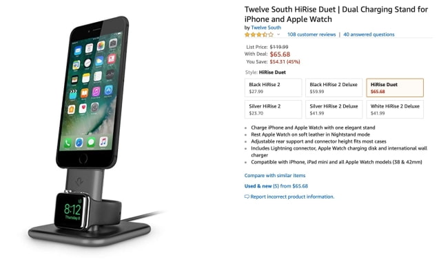 Twelve South HiRise Charging Stands On Sale for Up to 45% Off [Deal]