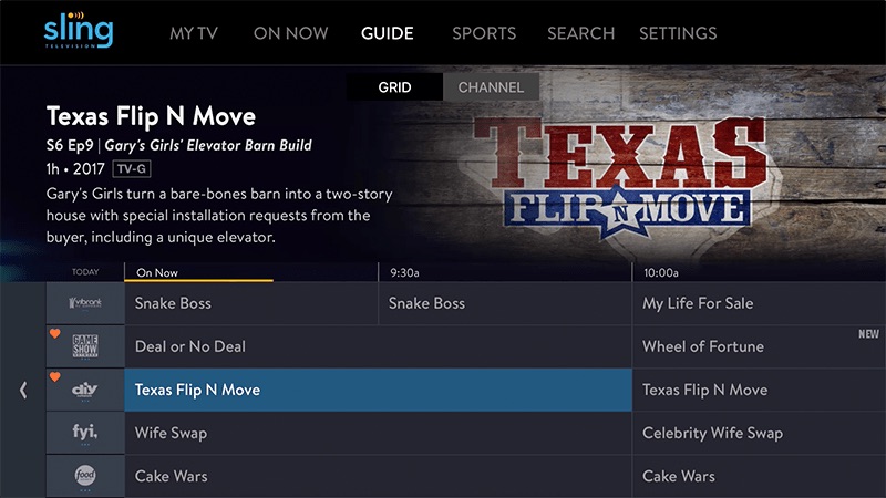 Sling TV Updates UI for Apple TV