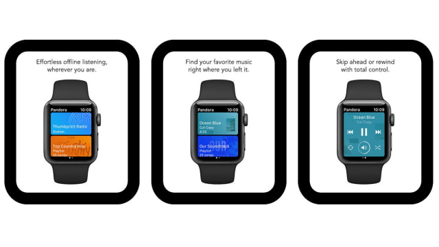 Pandora Gets New Apple Watch App With Offline Playback