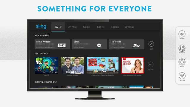 Sling TV Gains Personalized Recommendations on Apple TV