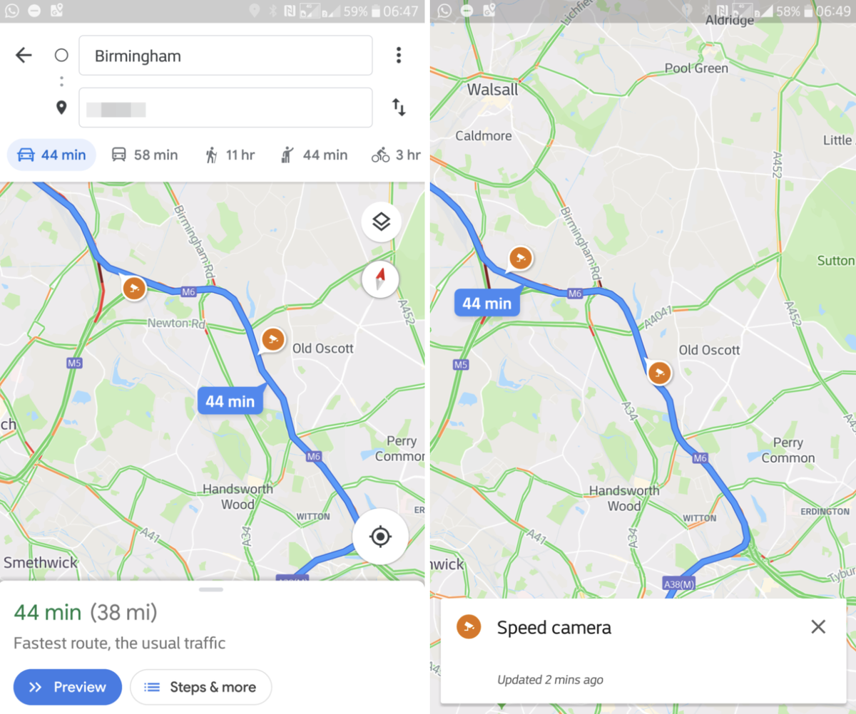 Google Maps is Rolling Out Speed Limits and Speed Trap Alerts