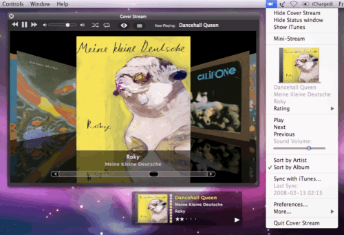 Put iTunes Cover Flow On Your Desktop!