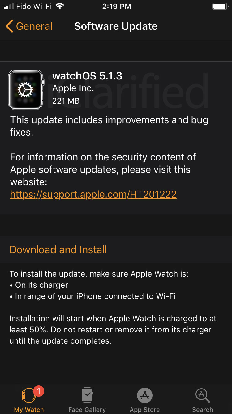 Apple Releases watchOS 5.1.3 [Download]