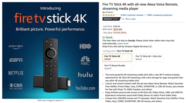 Amazon Discounts Fire TV Cube, Fire TV Stick 4K, Fire TVs Ahead of the Big Game