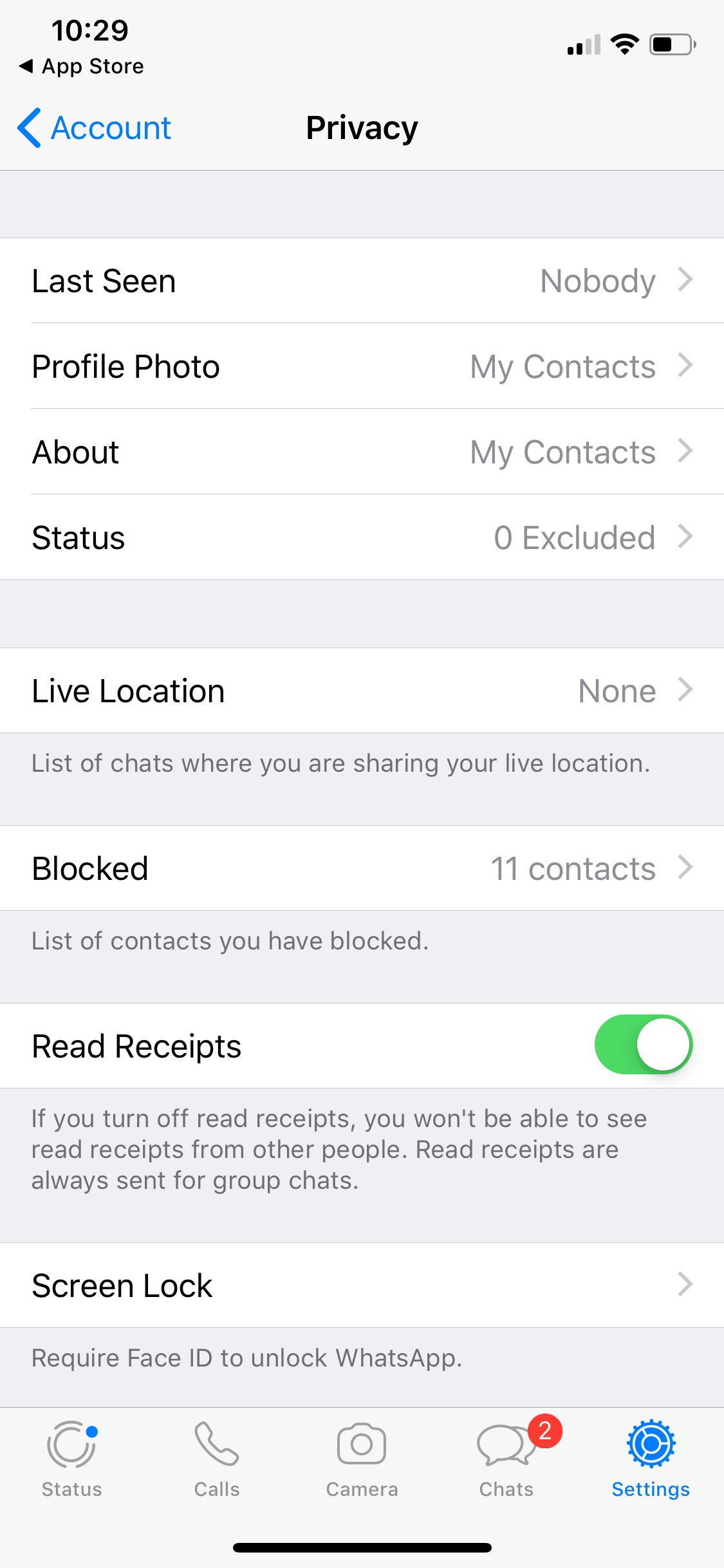 WhatsApp Messenger Can Now Be Locked Down Using Face ID or Touch ID