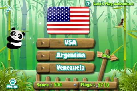 Cute Lola Panda Teaches the World Flags