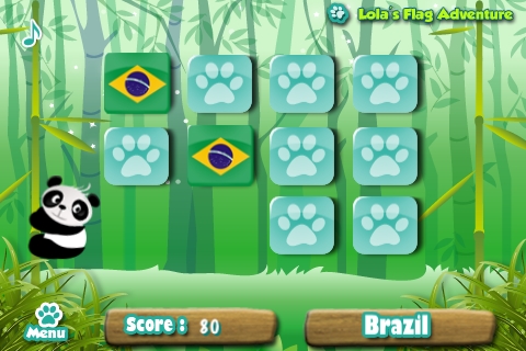 Cute Lola Panda Teaches the World Flags