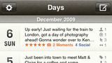 Momento Diary Application for the iPhone