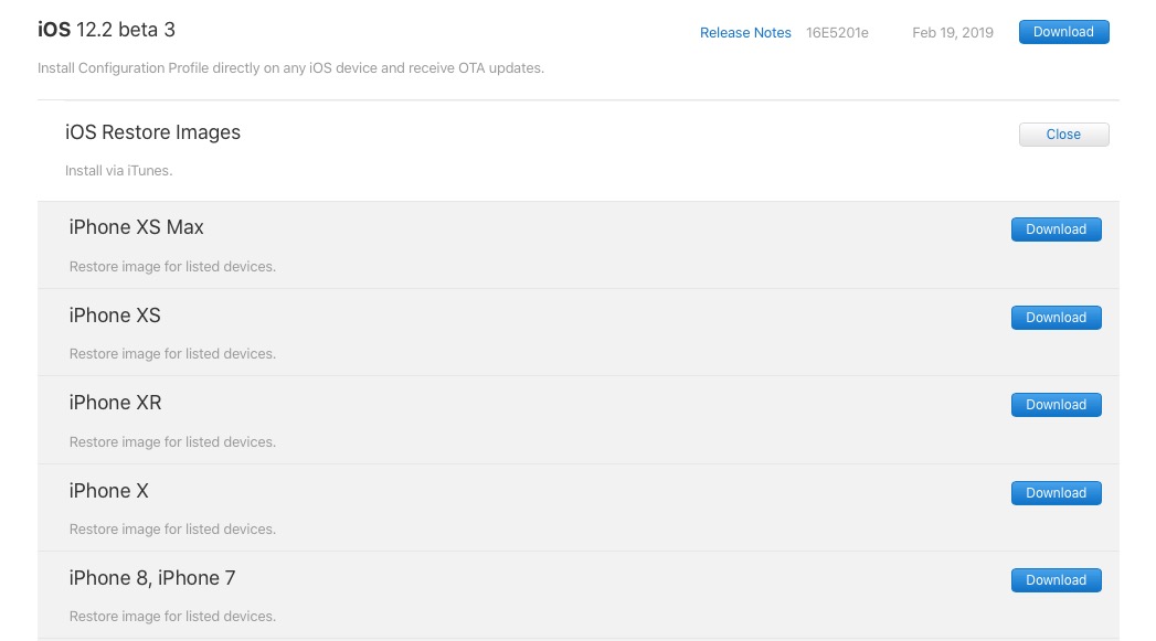 Apple Releases iOS 12.2 Beta 3 [Download]