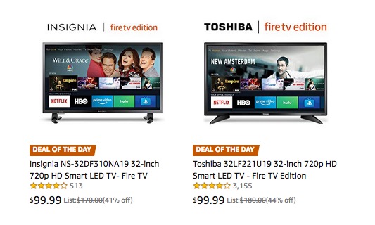 32-inch Fire TV Edition Smart TVs On Sale for $99.99 [Deal]