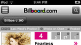 Billboard.com Releases an iPhone App
