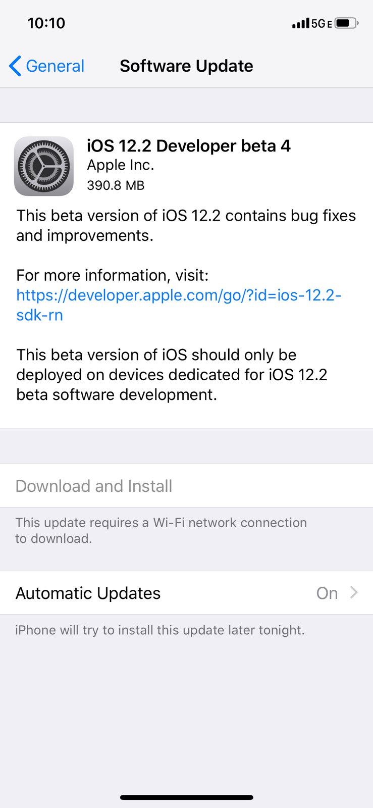 Apple Releases iOS 12.2 Beta 4 [Download]