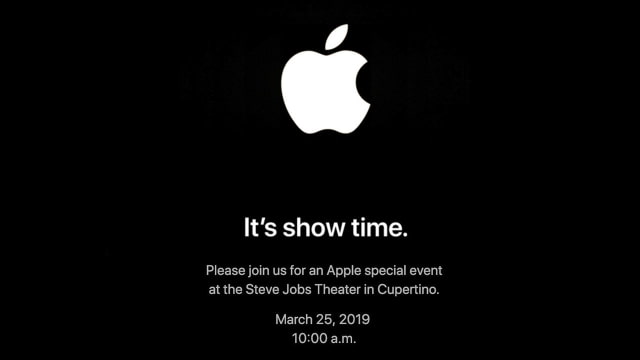 Apple Officially Announces March 25th Special Event: &#039;It&#039;s Show Time&#039;