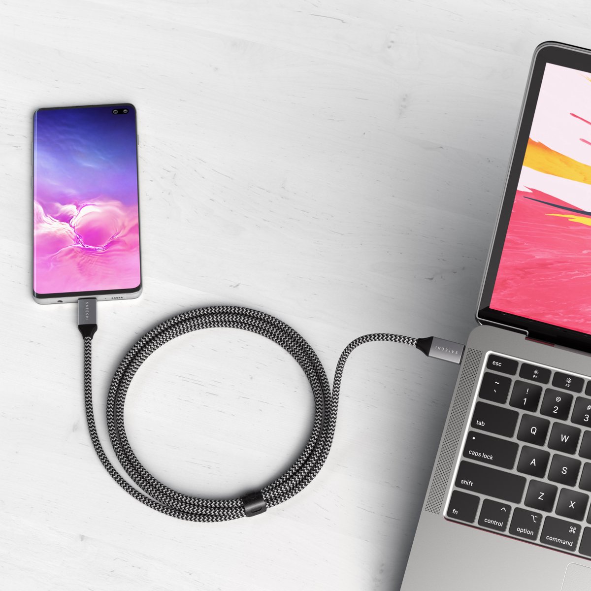 Satechi Releases USB-C to 3.5mm Headphone Jack Adapter, 100W USB-C Charging Cable