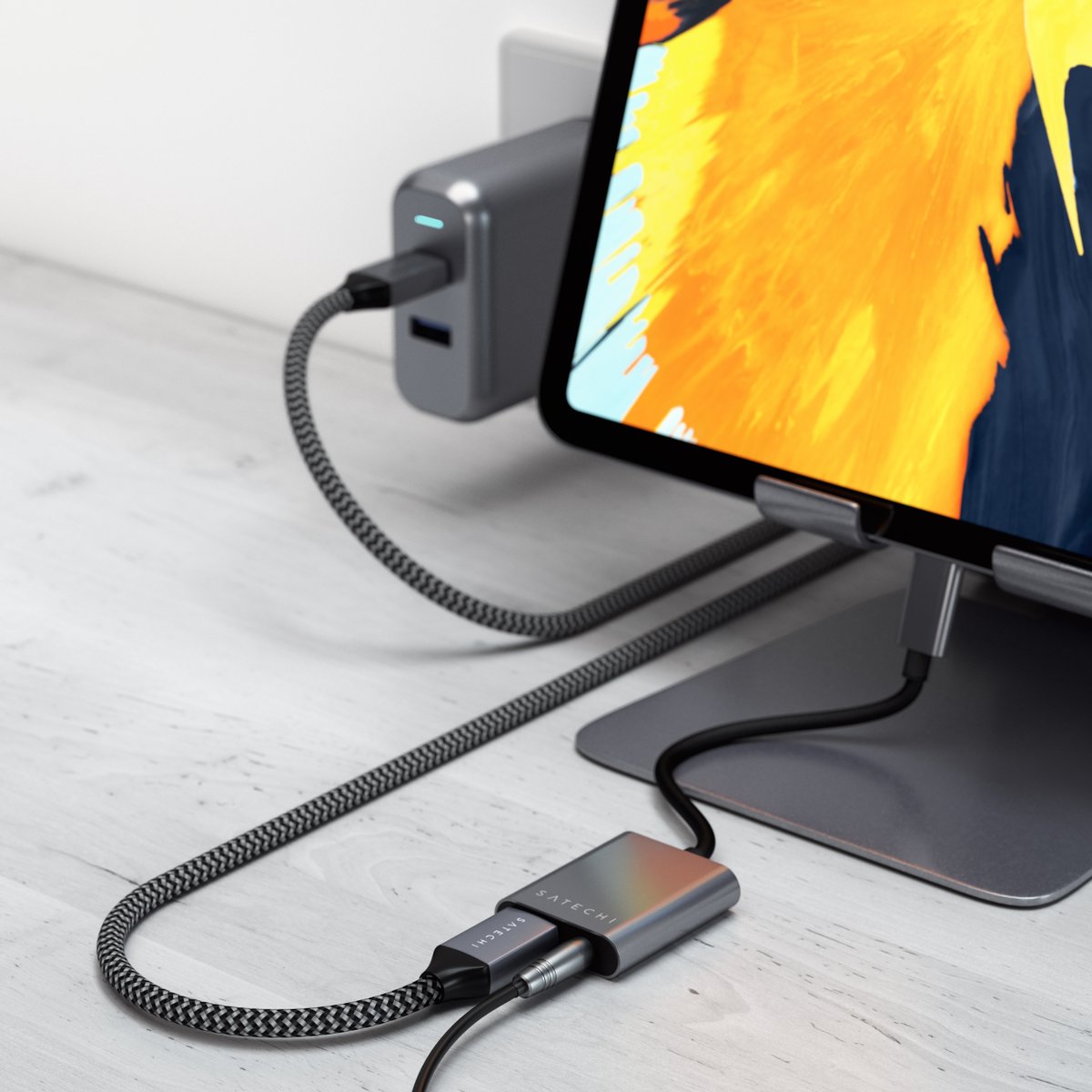 Satechi Releases USB-C to 3.5mm Headphone Jack Adapter, 100W USB-C Charging Cable
