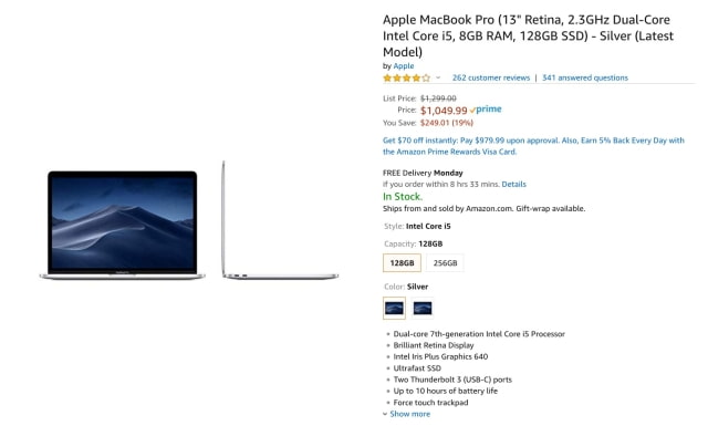 Apple 13-inch MacBook Pro On Sale for 20% Off [Deal]