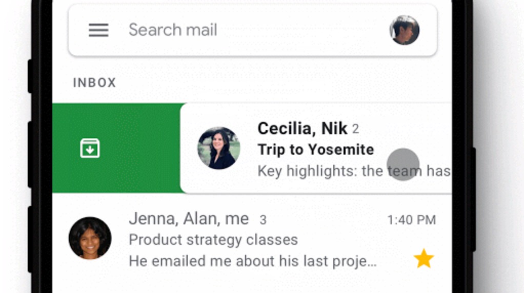 Gmail for iOS Gets Customizable Swipe Actions