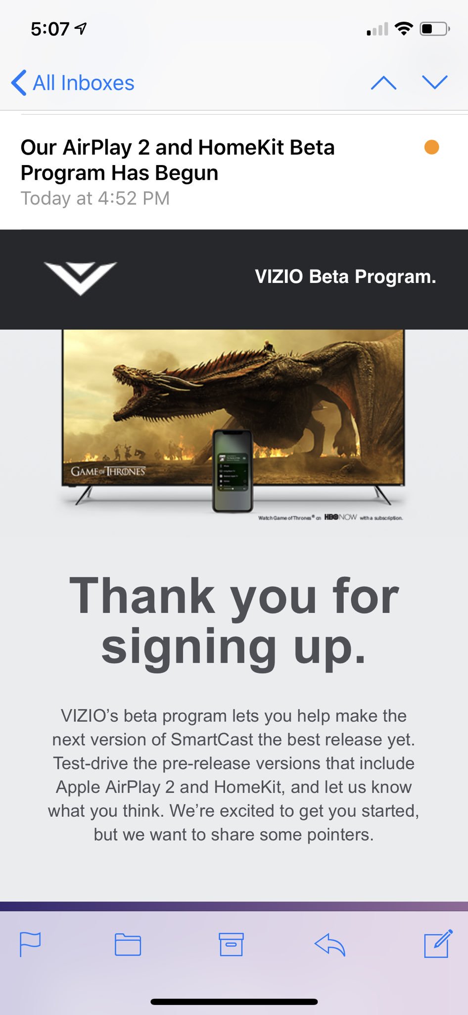 VIZIO Launches AirPlay 2 and HomeKit Beta Program