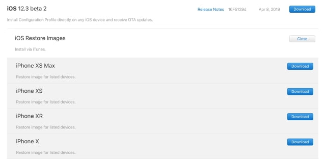 Apple Releases iOS 12.3 Beta 2 [Download]