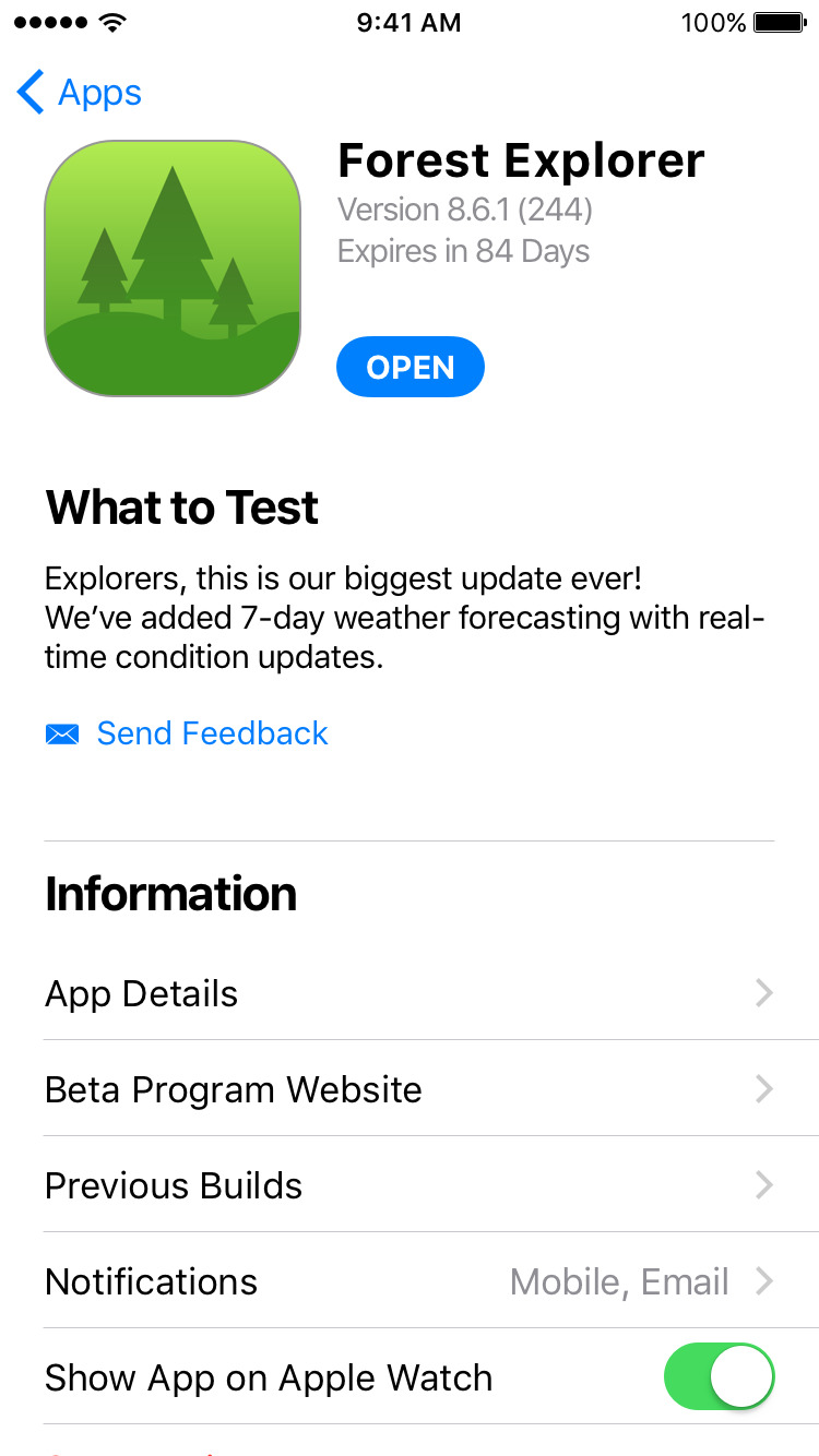 TestFlight App Updated With Text Alignment and Navigation Improvements, Content in Search, More