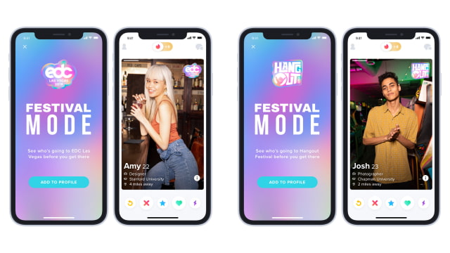 Tinder Introduces Festival Mode