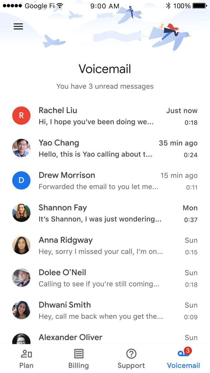Google Fi Gets Support for Visual Voicemail on iPhone