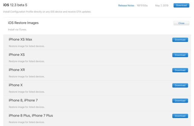 Apple Releases iOS 12.3 Beta 5 [Download]
