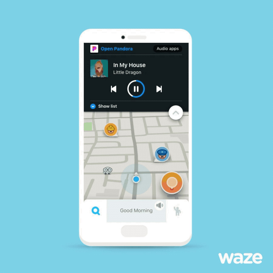 Waze Navigation App Gets Pandora Integration