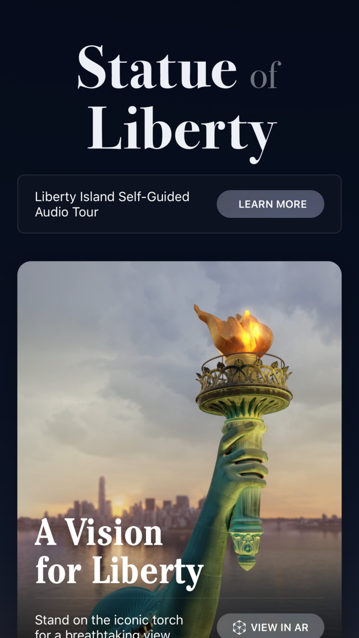 Tim Cook Highlights New &#039;Statue of Liberty&#039; AR App