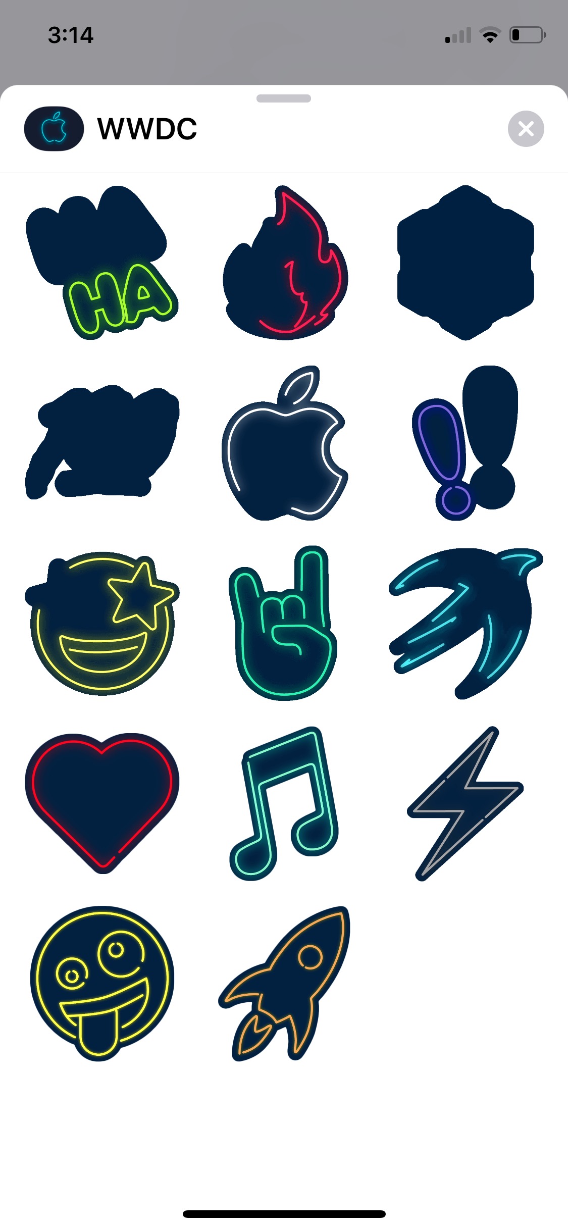 Apple Updates WWDC App With Customizable Icon, New iMessage Stickers, More