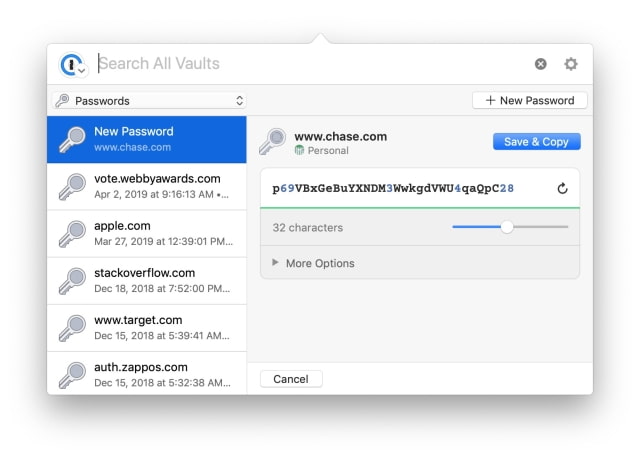 1Password 7.3 for Mac Brings Improvements to 1Password Mini