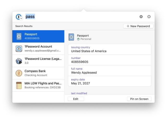 1Password 7.3 for Mac Brings Improvements to 1Password Mini