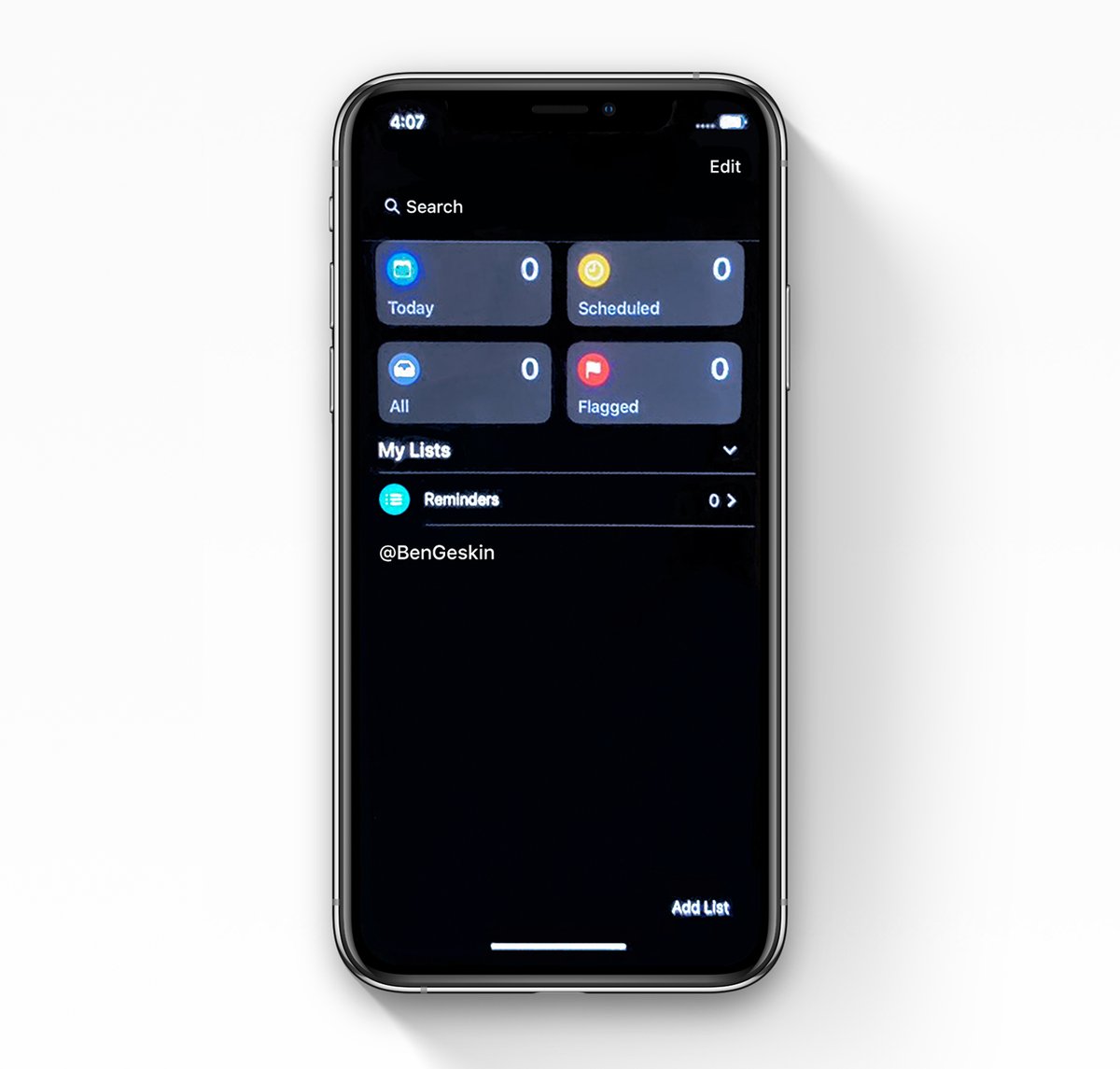 New Reminders App With Dark Mode Leaked Ahead of WWDC Keynote