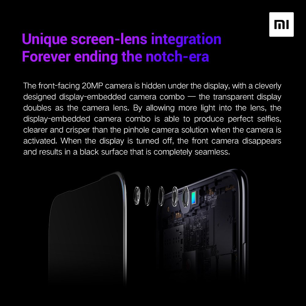 Xiaomi Teases Under-Display Camera Technology