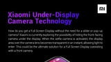 Xiaomi Teases Under-Display Camera Technology