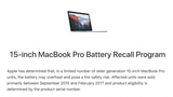 Apple Recalls Select 15-inch MacBook Pros With Battery That Could Overheat