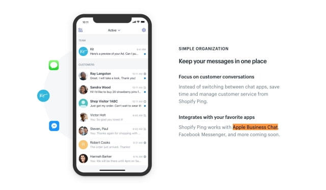 Shopify Brings Apple Business Chat to Over 800,000 Merchants