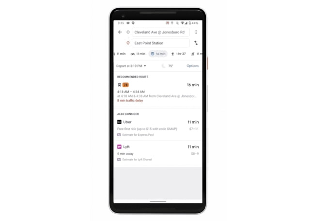 Google Maps App Gets Live Traffic Delays for Buses, Transit Crowdedness Predictions