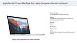 Apple MacBook Recall Affects Over 450,000 Units