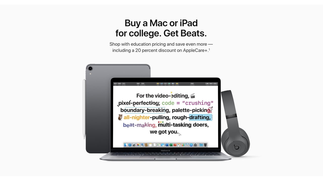 macbook with free beats 2019