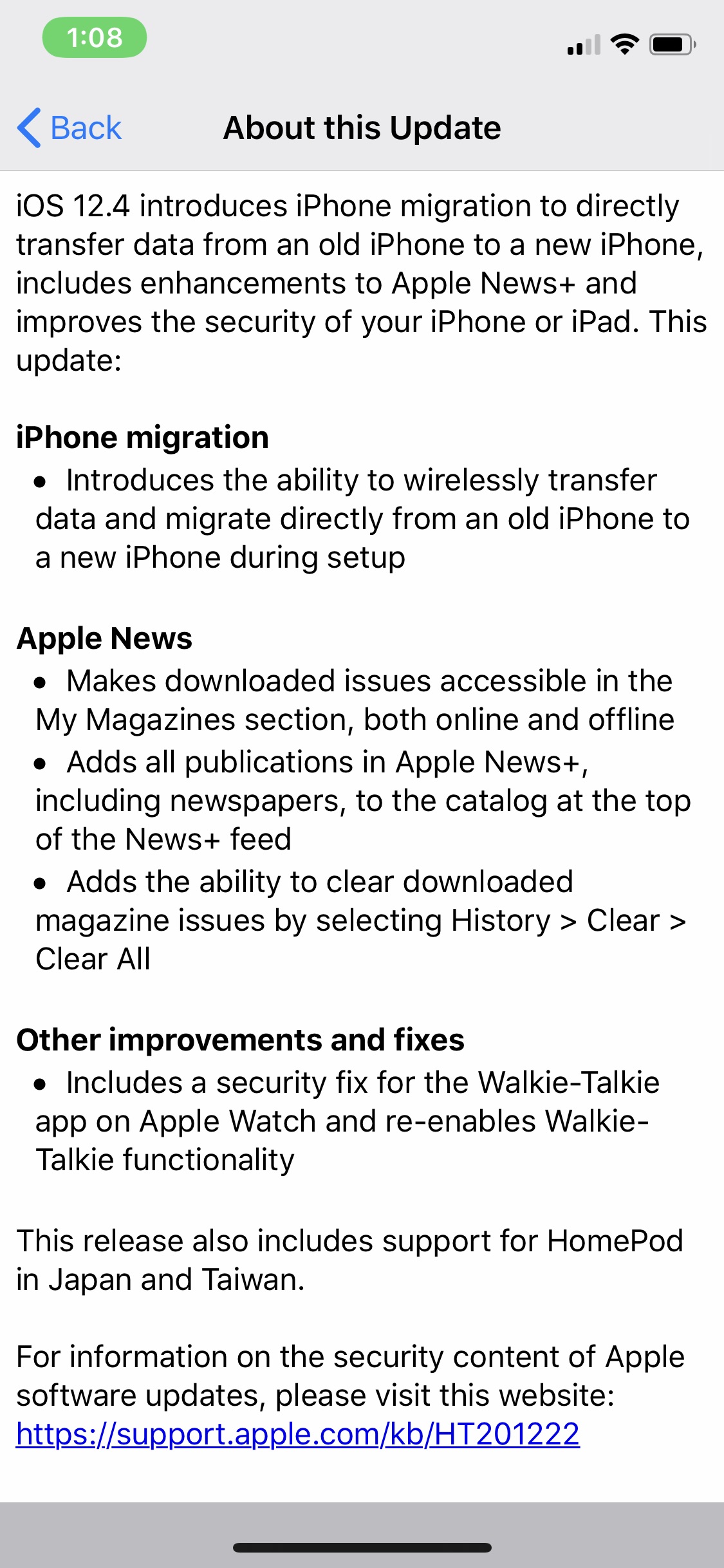 Apple Releases iOS 12.4 With Ability to Migrate Directly From Old to New iPhone [Download]