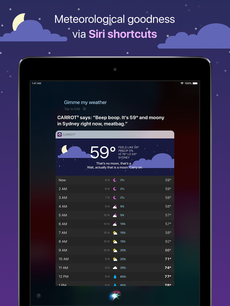 CARROT Weather App Gets iPad Design Refresh, Support for Split View and Slide Over, Much More