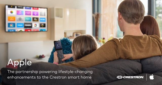 Crestron Touch Screen Remote Gets IP and Voice Control of Apple TV